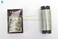 Hohes Goldganz eigenhändig geschriebes Riss-Streifen-Band für den Zigaretten-Kasten, der in 40 Mikrometer MOPP-Material verpackt