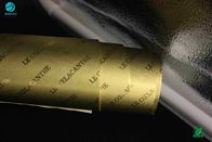 Prägungslogo company name gold rubbing-Zigaretten-Aluminiumfolie-Papier, das lamellierte Länge 1500m metallisiert
