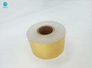 glänzendes goldenes Verpackungs-Aluminiumfolie-Papier der Zigaretten-0.3Mpa mit prägeartigem Logo