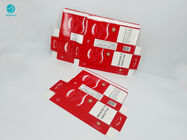 Roter Hintergrund fertigen Pappe für Zigarettenetui-rauchenden Verpackungs-Kasten kundenspezifisch an