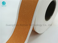 Kundenspezifischer gelber Cork Cigarette Tipping Paper For Filter Rod Logo Printeds 64 Millimeter