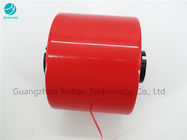 Kundenspezifisches 2mm rotes ganz eigenhändig geschriebes Sicherheits-Riss-Streifen-Band für das Taschen-Verpacken