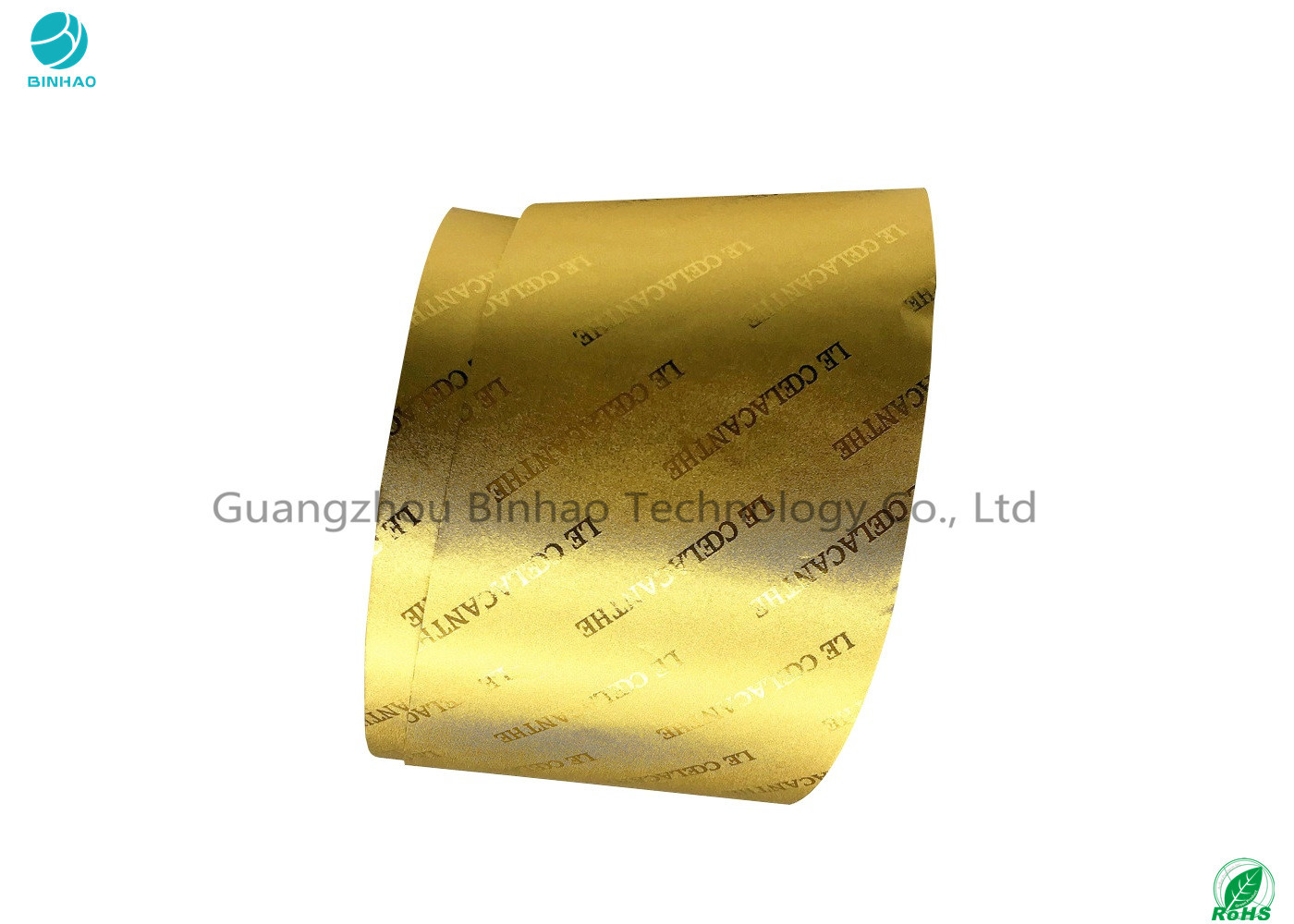 Gold und Silber lamelliertes Aluminiumfolie-Papier mit Prägungslogo