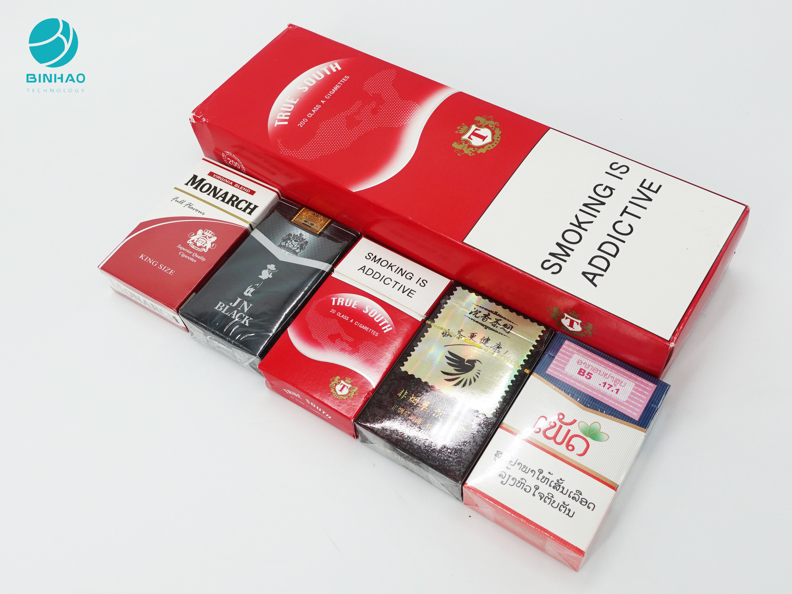 Prägeartige Logo Custom Durable Cardboard Packing-Kästen für Zigaretten-Tabak