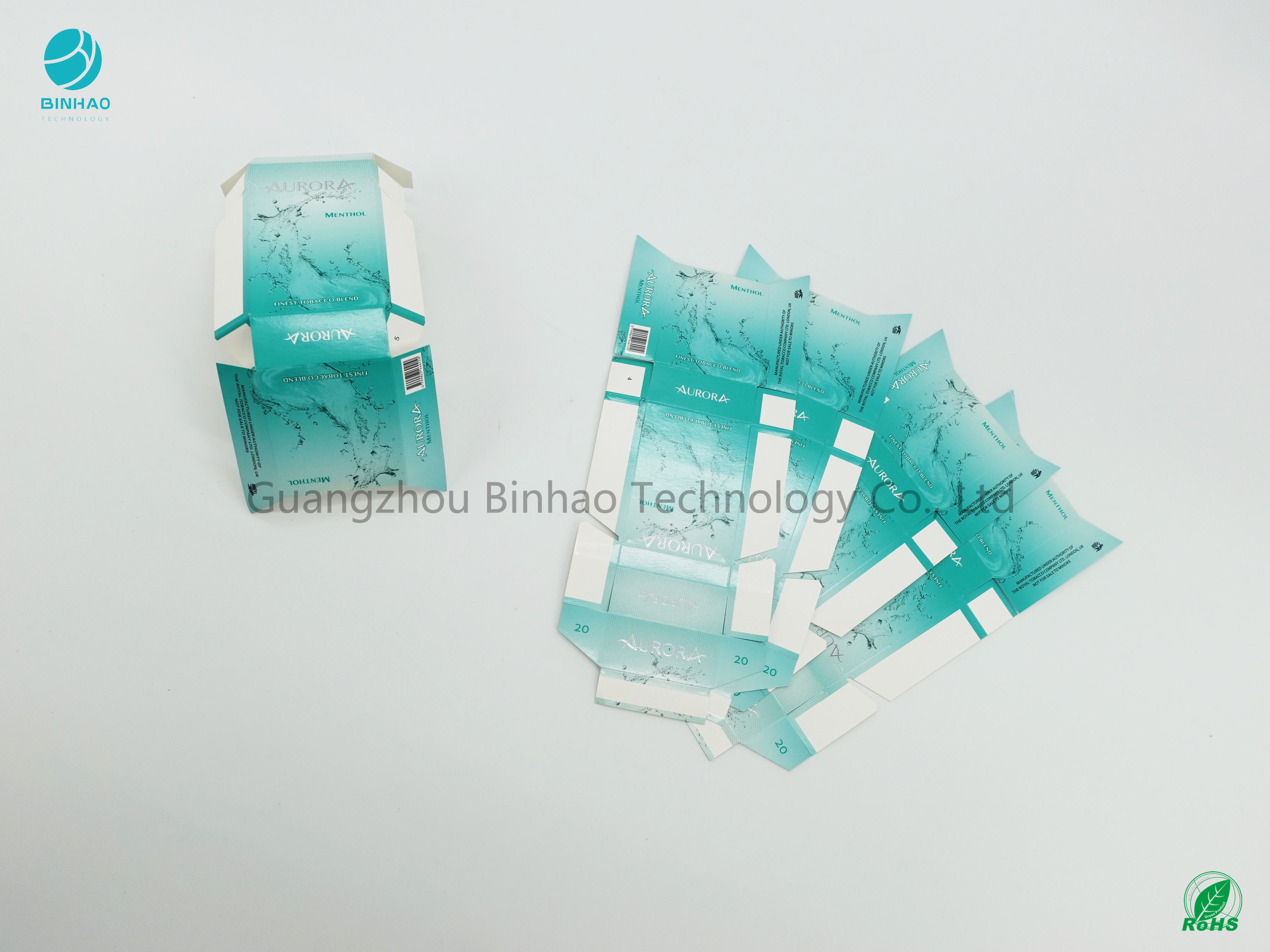 UVdruckglanz-Farboberflächen-Zigarettenetui-kundengebundene Pappe 220gsm