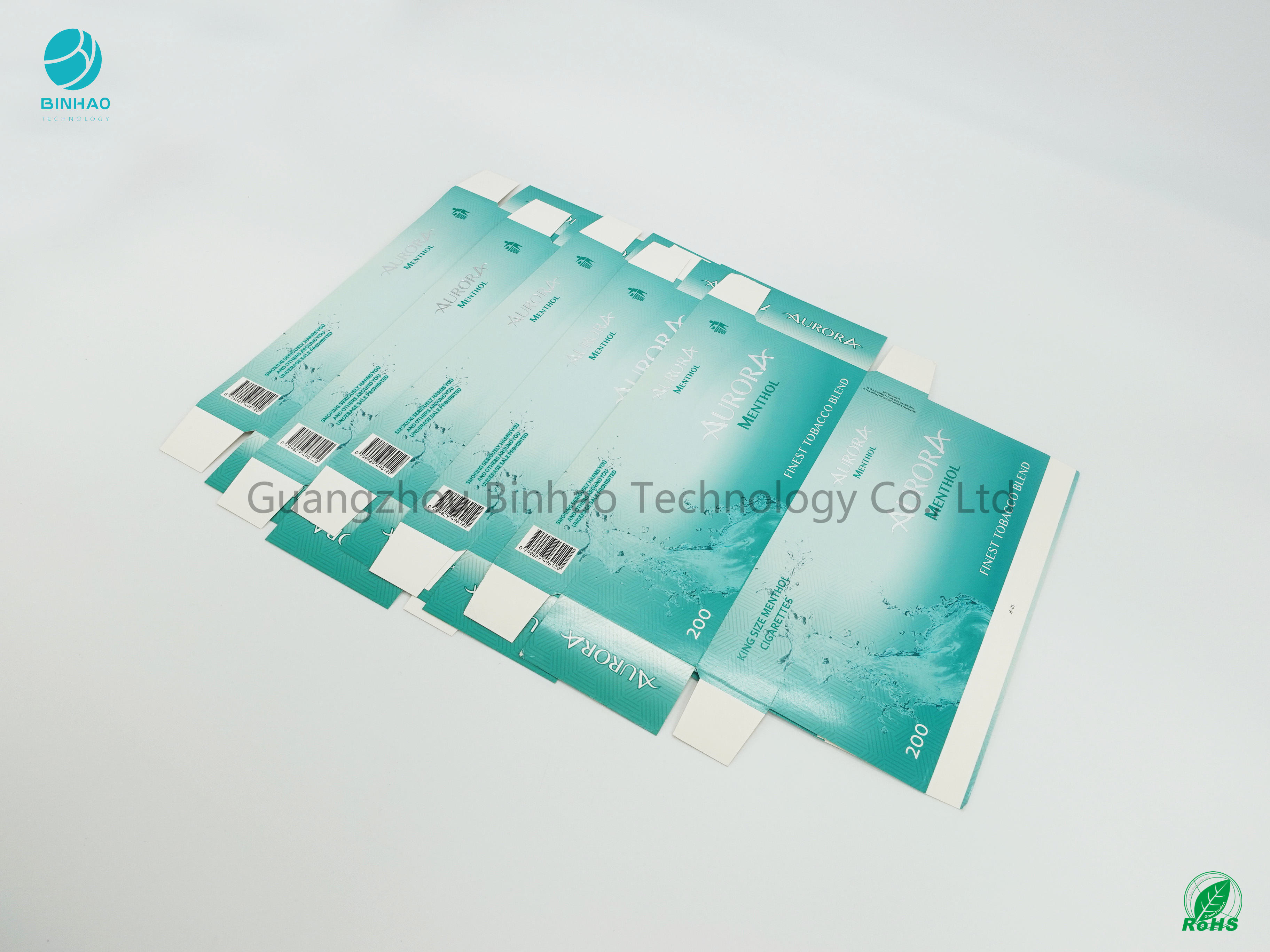 Weiße Pappe des Pappzigarettenetui-Siebdruck-Oberflächenleimungs-Glanz-75%