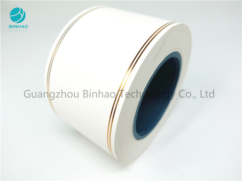 Binhao, das Papier mit goldener Linie zwei für Zigaretten-Filter 34gsm spitzt