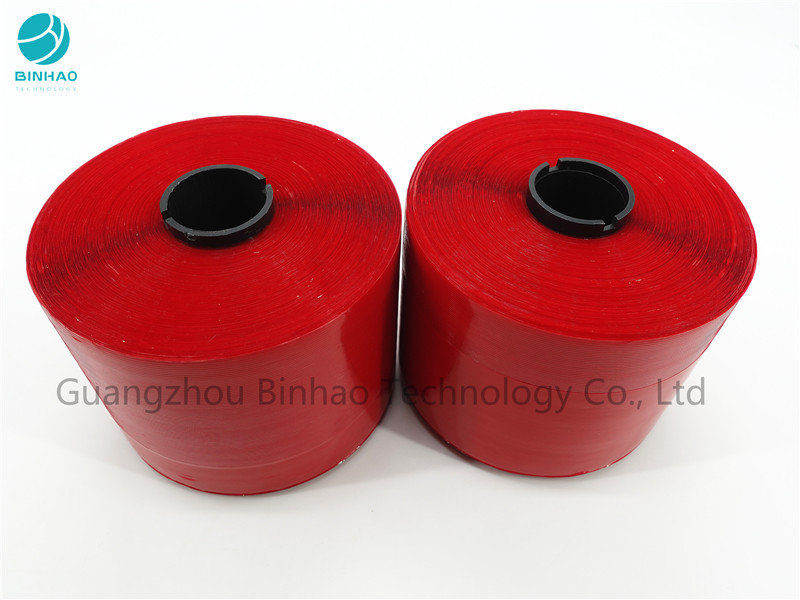 Kundenspezifisches 2mm rotes ganz eigenhändig geschriebes Sicherheits-Riss-Streifen-Band für das Taschen-Verpacken