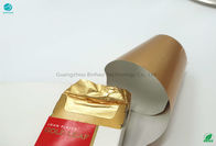 Aluminiumfolie-Papier Gold-Matt-Holzschliff-85mm für Tabak