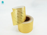 8011 goldener prägeartiger Logo Aluminum Foil Wrapping Paper für Zigaretten-Paket