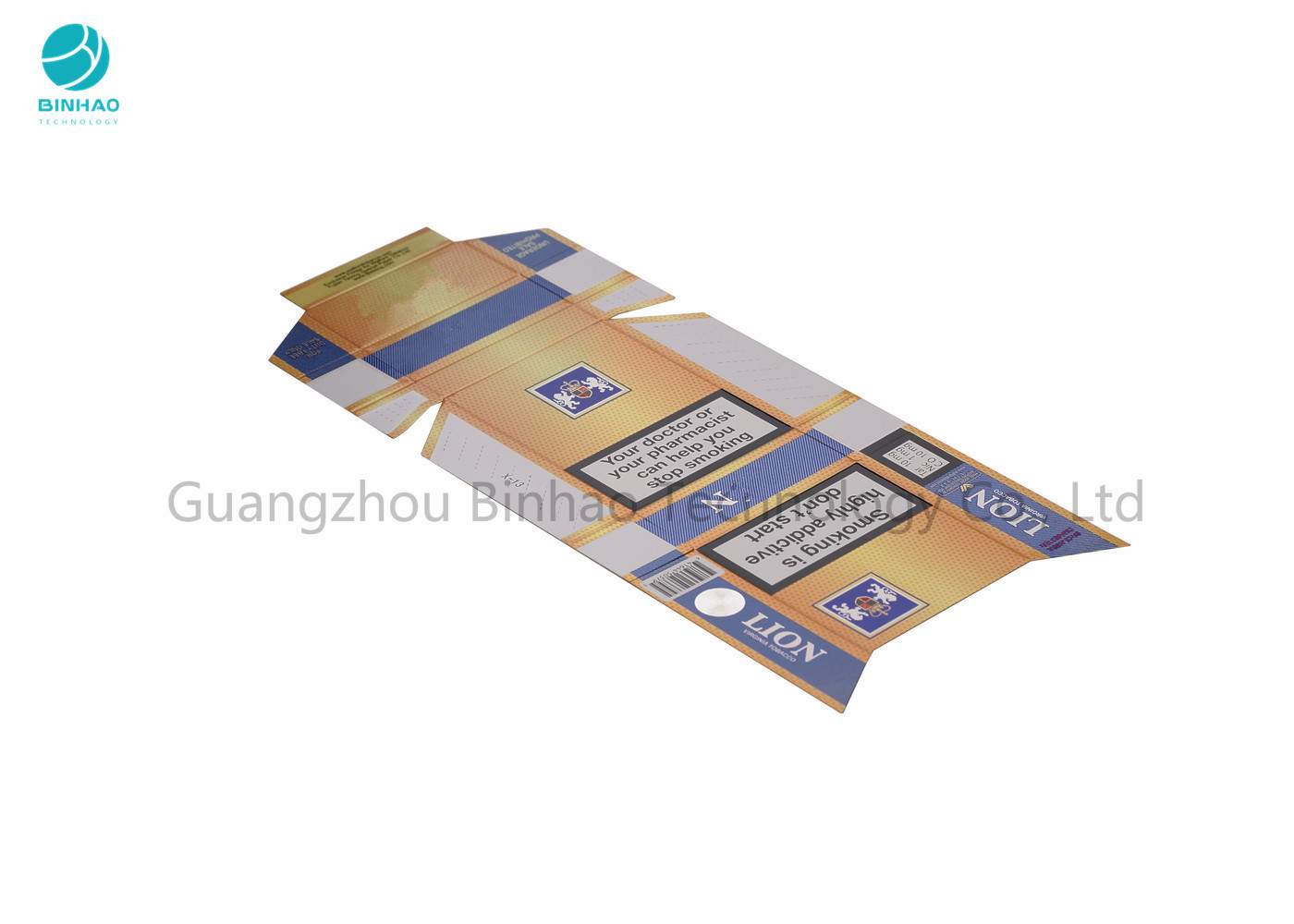 Papierpappzigarettenetuis/farbenreiches Druckencig-Paket mit dem heißen Stempeln