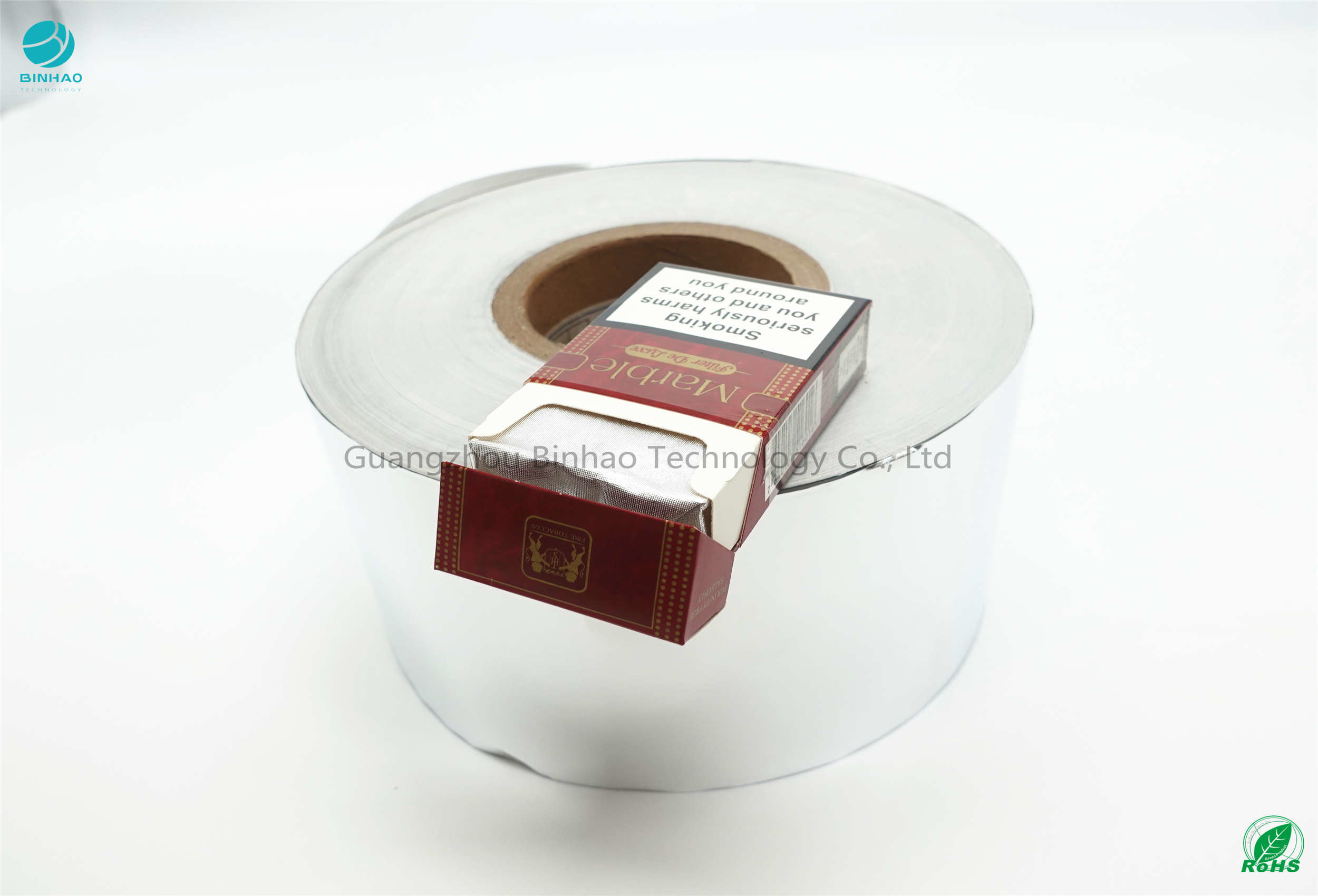 Glänzender Staub prüfen 1800m Folien-Papier Rauch-55gsm