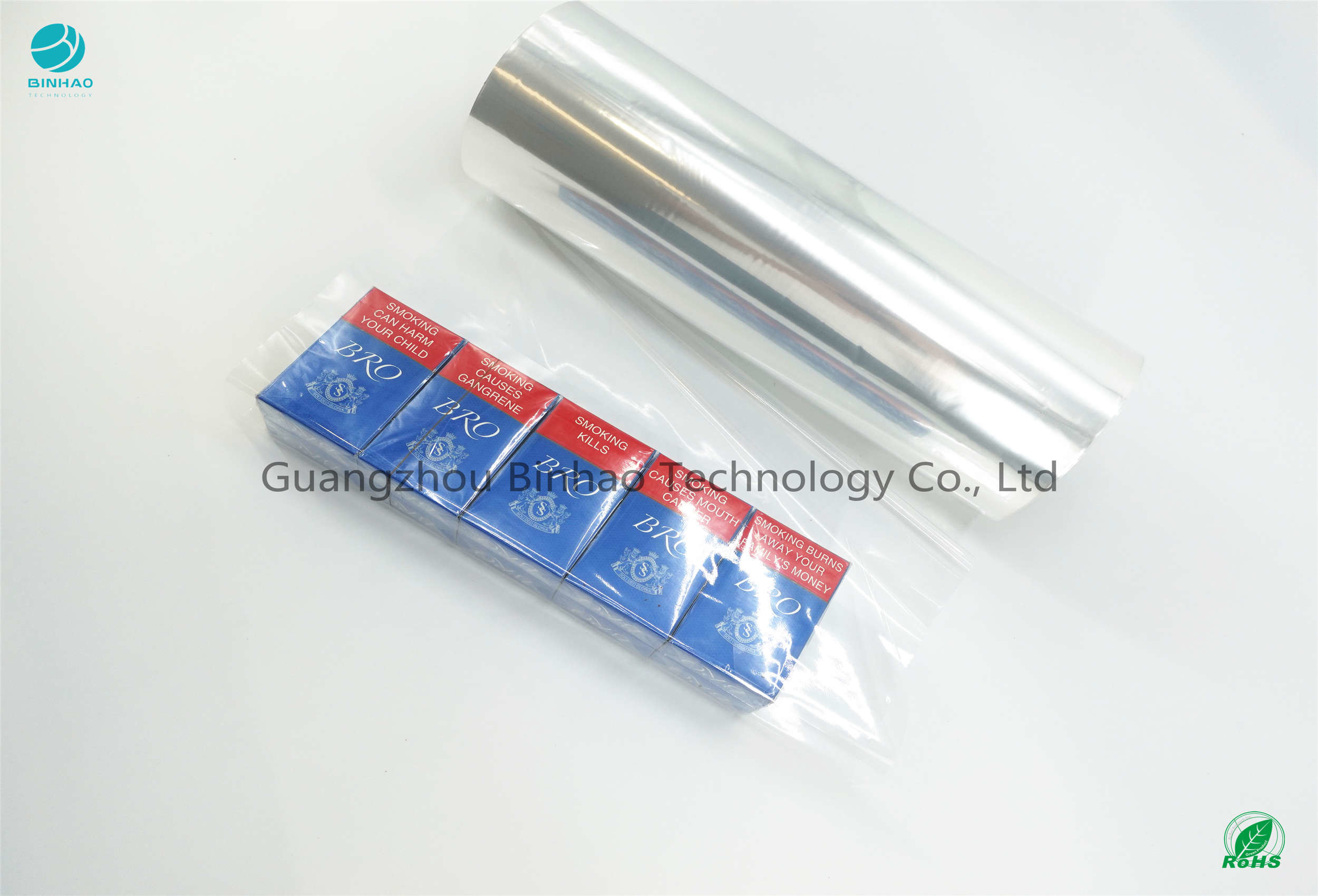 Tabak-Film 28 Mikrometer PVC-Verpackungsfolie erhitzen 55% keine verschlossene Luft-Lage Fla