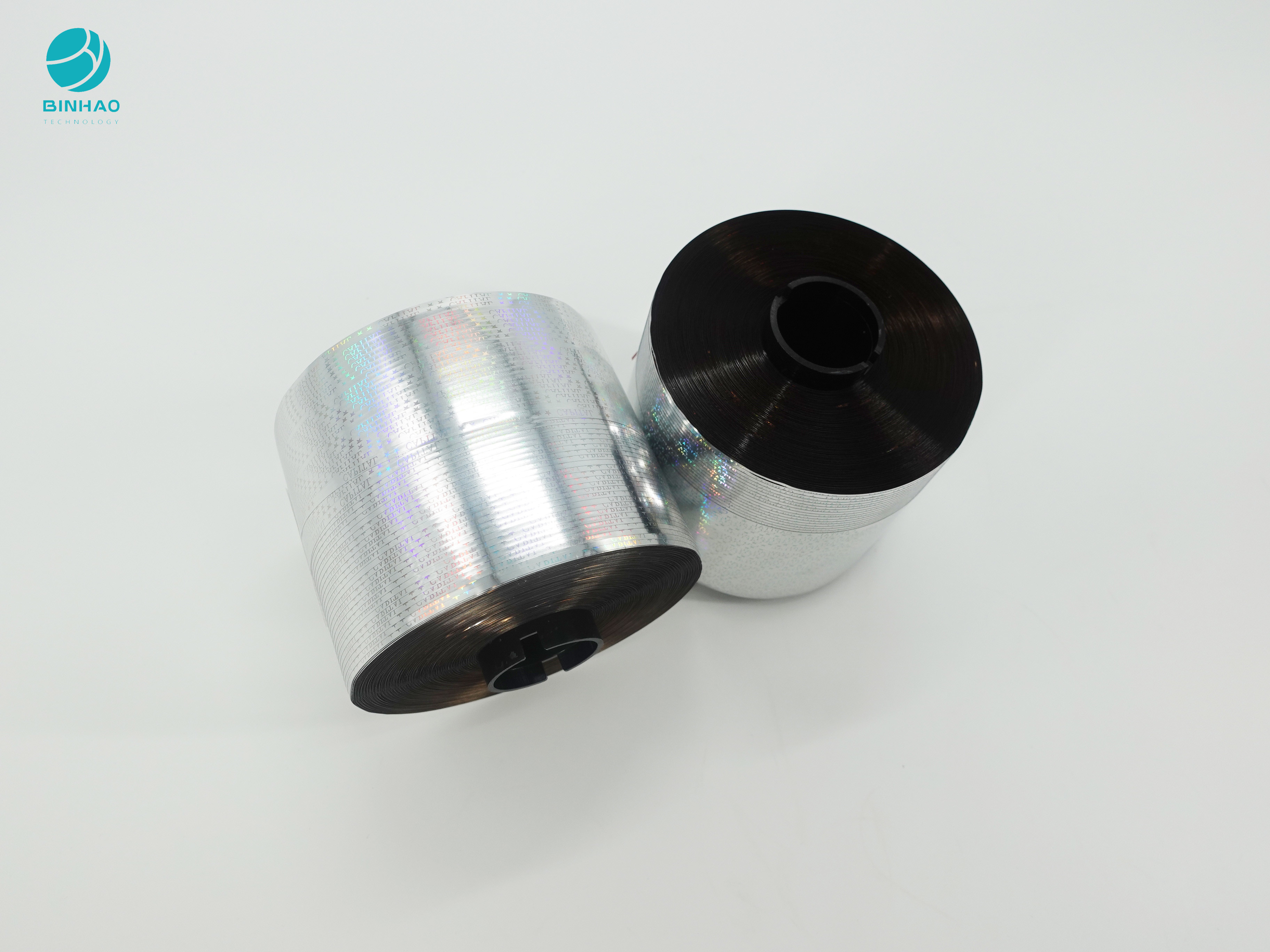 Riss-Band Rolls des Hologramm-silbriges Antifälschungslogo-2.5mm für Paket