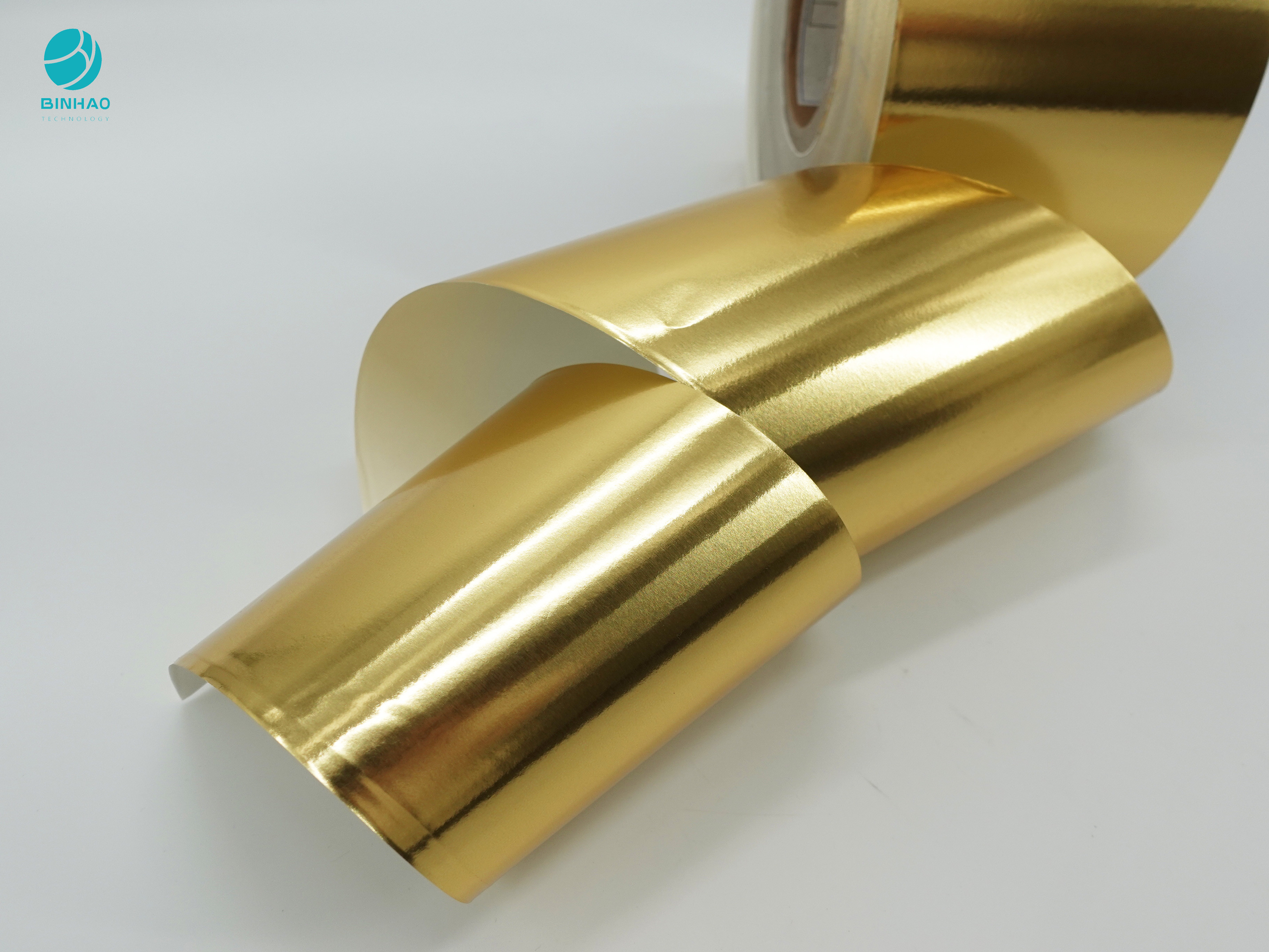 Goldenes glattes zusammengesetztes 114mm Aluminiumfolie-Papier für Zigaretten-innere Verpackung
