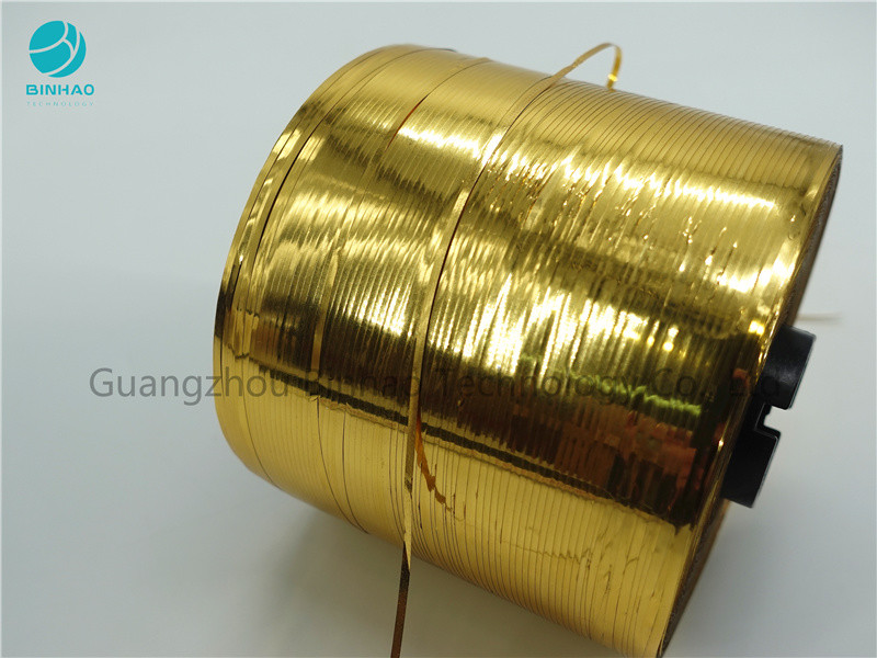 Wasserdichtes 1,6 Tabak-Riss-Band Millimeters BOPP Goldselbstklebend