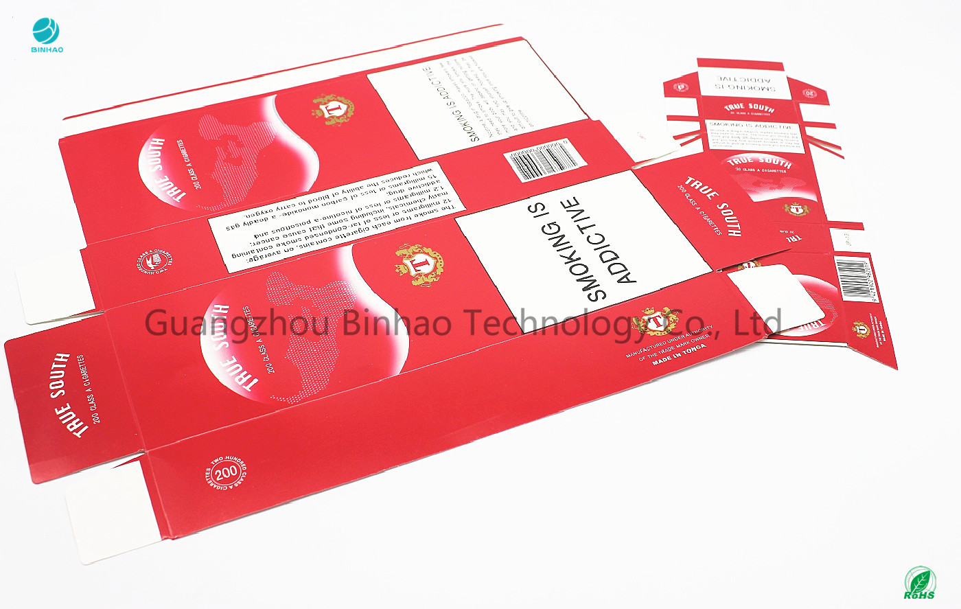 Kundenspezifisches Papier-faltende verpackende Zigaretten-Tabak-Kasten-Kästen der Pappe230g